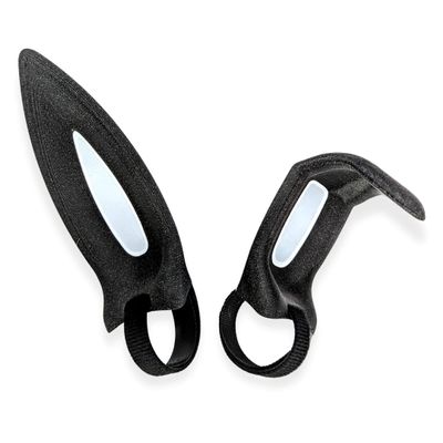 DirectNine Basics Bunny Ears for Headphones - Adorable Bunny Headphones Attachment in Sparkle Black/White with Hidden Self Fastener - Straight/Bent, Adjustable, Plastic, Gaming Accessory (Set of 2)