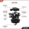 Athlon Optics 706008: Midas Cf29 - Carbon Fiber Tripod (29Mm Tube), Ball Head (44Mm) view 3