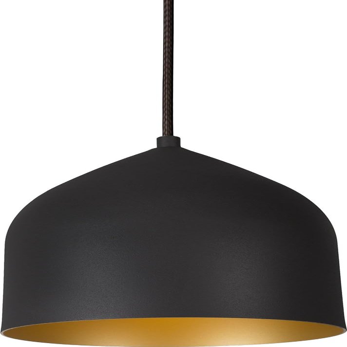 Kuzco Lighting 49108-BK/GD Helena Pendant, Black/Gold