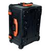 Black Pelican 1610 case with Orange Handles & latches. Comes with Grey Dividers & mesh Lid Organizer. view 3
