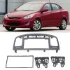 Dash Radio Fascia, 2DIN Car Stereo Radio Fascia Dash Panel DVD Frame ABS Replacement for Accent 2009?2012 view 2