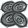 AUDIOTEK 4X K7 5x7 / 6x8 in 4-Way 380 Watts Coaxial Car Speakers CEA Rated 4 Ohm for Car, RV, ATV, Motorcyle (2 Pairs) (4 Speakers) view 1
