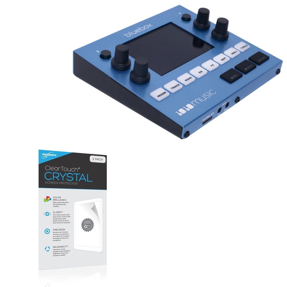 BoxWave Screen Protector Compatible with 1010music Bluebox - ClearTouch Crystal (2-Pack), HD Film Skin - Shields from Scratches