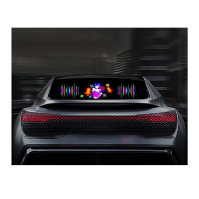 AGYHAM Car Music Rhythm Mood Light Sticker, Music Beat Activated Car Equalizer Rhythm LED Flash Bar (Size : 90x25cm/35.43x9.84in)