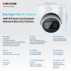VIKYLIN 4MP PoE IP Camera Starlight 0.006Lux@F1.6, Dome/Turret Secrutiy Camera with IVS,2.8mm Lens 164ft IR Night Vision, Built-in Mic, AI Human Vehicle Detection, IP67, DMSS/SmartPss Lite view 2