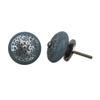 Indian Shelf 10 Piece Grey Ceramic Modern Cabinet Pulls Drawer Knobs Dresser Handles Stylish Design Strewn Flat view 1