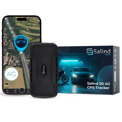 SALIND GPS Tracker  Heavy-Duty Magnetic Car & Truck Tracker, Up to 180-Day Battery, Real-Time Anti-Theft GPS Device with Strong Magnet, IP65 Splashproof & Rugged