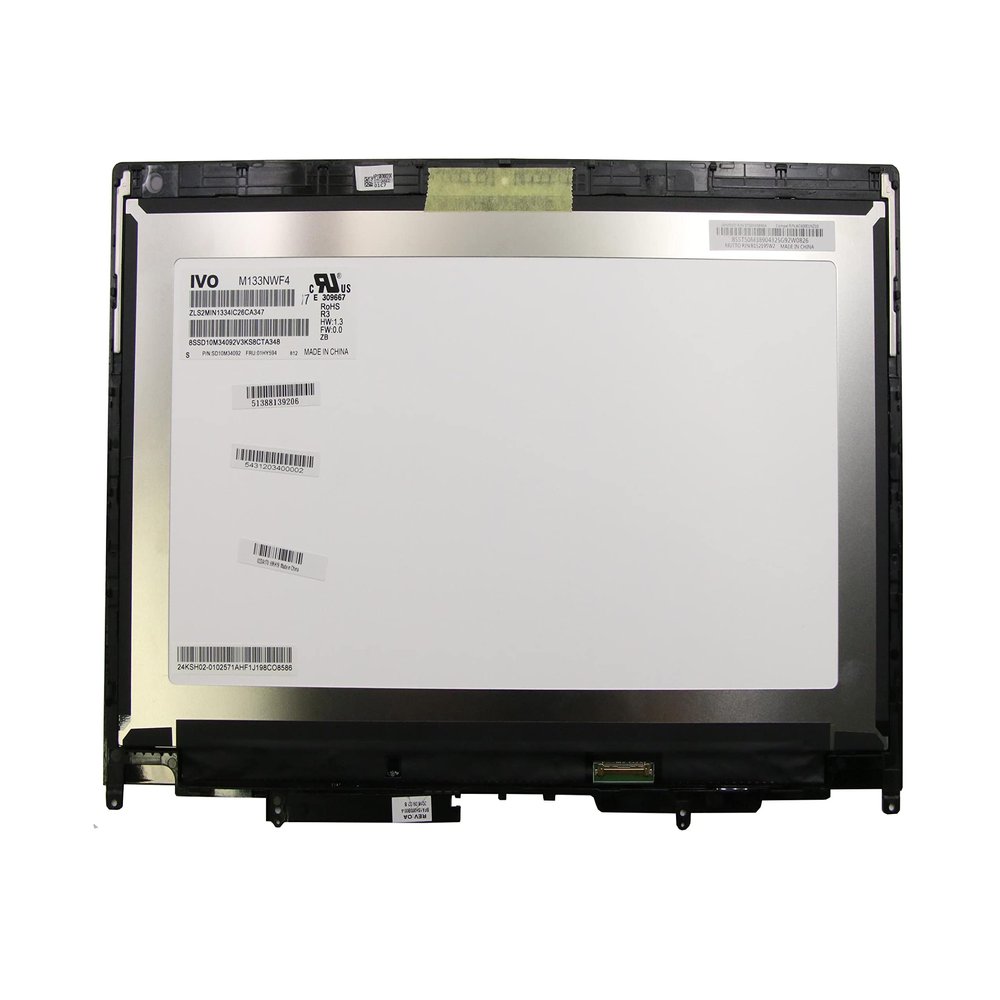 02HM040 IMBXHZQ for ThinkPad X380 Yoga 20LH FHD LCD Touch Screen Assembly + Bezel