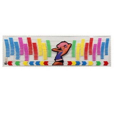 AGYHAM Car Music Rhythm Mood Light Sticker, LED Light Car Activated Equalizer Stickers, Car Music Light Stickers (Size : 90x25cm)