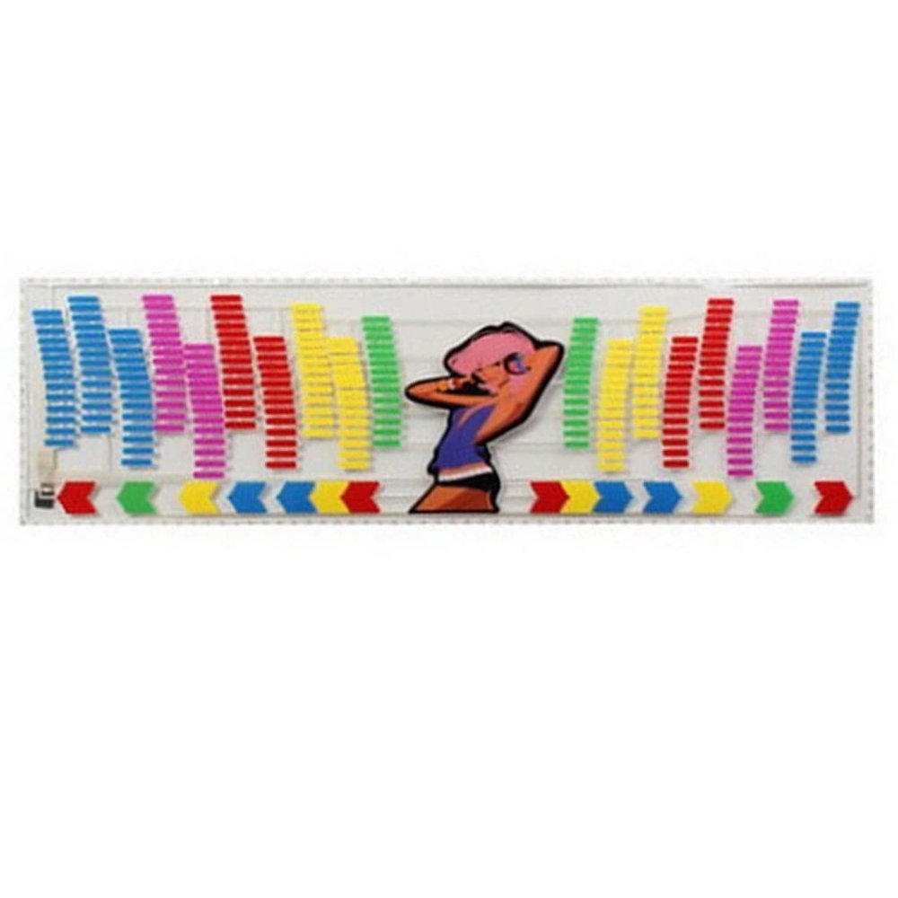 AGYHAM Car Music Rhythm Mood Light Sticker, LED Light Car Activated Equalizer Stickers, Car Music Light Stickers (Size : 90x25cm)