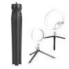 Phone Camera Tripod,19cm Adjustable Tripod Stand Portable Fill Light Desktop Tripod Mini Phone Bracket with 1/4'' Screw,for Phone Fill Light view 4