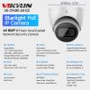 VIKYLIN 4K 8MP Starlight IP Security Camera Dome with Built-in Mic, 256GB SD Card Slot, 2.8mm Lens, 98ft IR,IP67, Indoor Outdoor PoE Surveillance Camera,DMSS/SmartPss Lite view 2