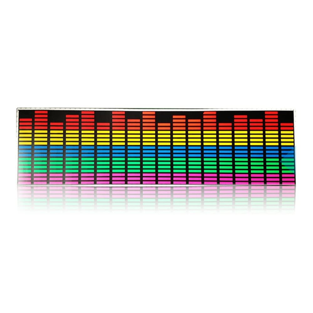 AGYHAM Car Music Rhythm Mood Light Sticker, 12V Voice-Activated Music Rhythm Car Window Interior Light Bar (Size : 90x25cm)