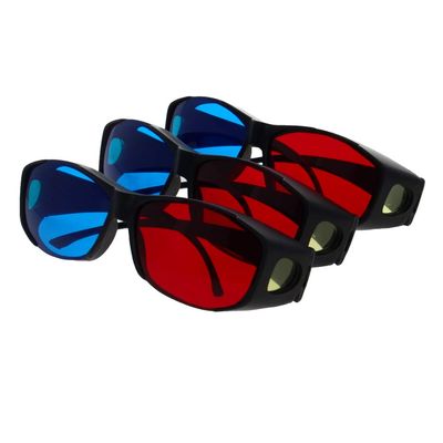 Auniwaig Red-Blue 3D Glasses 3D Style Glasses 3D Movie Game Glasses for Anaglyph Stereoscopic Movie Photo Projector Film Television 3pcs