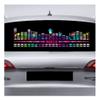 AGYHAM Car Music Rhythm Mood Light Sticker, Car Rear Window Voice-Activated Music Rhythm Equalizer LED Light Bar (Size : 90x25cm/35.43x9.84in) view 1