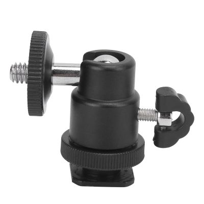 Camera Tripod Ball Head,Mini Ball Head 1/4'' Screws 360 Rotation Portable Metal Ball Head with Non-Slip Lock Knob,for Camera Tripod
