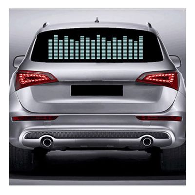 AGYHAM Car Music Rhythm Mood Light Sticker, 12V Voice-Activated Music Rhythm Equalizer Light Bar (Size : 90x25cm/35.43x9.84in)