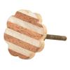 Indian Shelf 6 Piece Checkerboard Wood Resin Brown Grey Cabinet Handles Drawer Knobs Dresser Pulls Farmhouse Design view 1