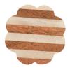 Indian Shelf 6 Piece Checkerboard Wood Resin Brown Grey Cabinet Handles Drawer Knobs Dresser Pulls Farmhouse Design view 2