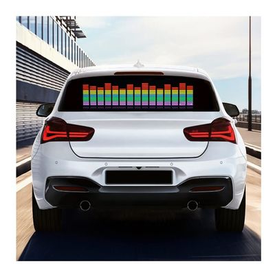 AGYHAM Car Music Rhythm Light Sticker, Music Equalizer Car Styling Neon Light Car Music Rhythm LED Flash Decoration Lamps (Size : 90x25cm/35.43x9.84in)