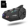 FreedConn R1 Plus Motorcycle Helmet Bluetooth Headset with Camera Recorder, Motorcycle Communication Systems, WiFi 1080P 0.75mi/1200m 6 Riders Group Intercom, 64G TF Card view 1