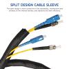 Braided Split Wire Loom Wrap Cable Sleeve Tube Harness Lot Sheathing Management Organize (5/16"-28ft) view 3