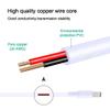 12V DC Power Extension Cable Power Supply Adapter Flat Extender Cord, Female to Male Wire for CCTV Security Camera, IP Network Camera, DVRs and More Devices (2PACK) view 3