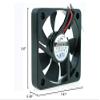 AD0524HB-G70 50x50x10mm 24V 0.11A 5CM 2-Wire Cooling Fan view 4