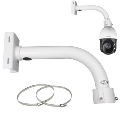 compcctv Security Camera Mount Bracket, Dome PTZ Camera Mount Universal Camera Pole Mount Bracket for CCTV Security Camera/IP Camera, L Type