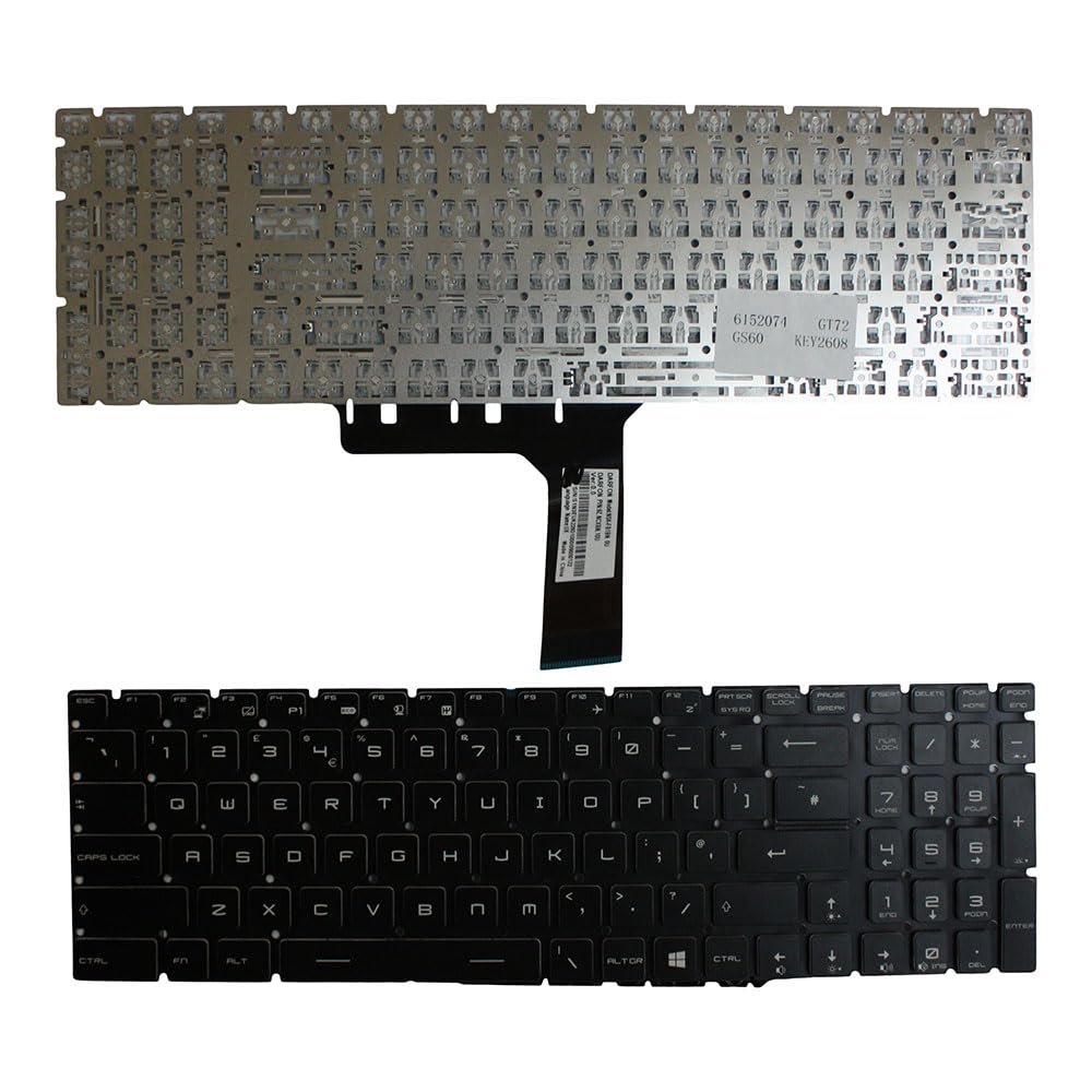 Power4Laptops UK Layout Black Replacement Laptop Keyboard Compatible with MSI Gaming GT72 2QD-1464UK