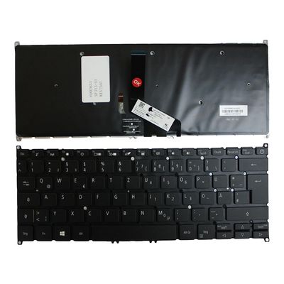 Power4Laptops German Layout Backlit Black Replacement Laptop Keyboard Compatible with Acer Swift SF313-51-59SZ