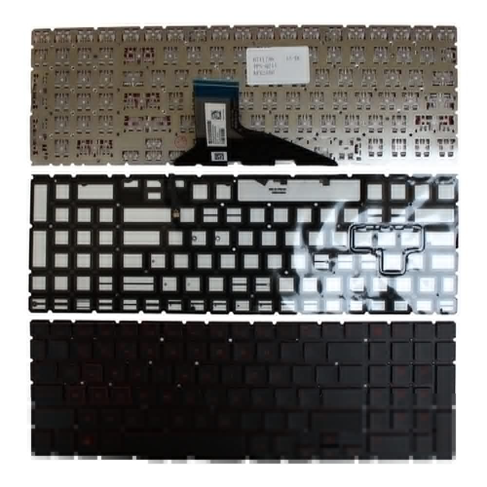 Power4Laptops UK Layout Backlit Black Replacement Laptop Keyboard Compatible with HP Omen 15-dc0067nb