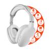 HyperGear Wireless Headphones Bluetooth White- Noise Isolation Headphones Wireless Over The Ear Head Phones, Gym Headset Built-in Mic Controls Square Foam Cups Foldable Headphone for Women and Men view 1