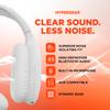 HyperGear Wireless Headphones Bluetooth White- Noise Isolation Headphones Wireless Over The Ear Head Phones, Gym Headset Built-in Mic Controls Square Foam Cups Foldable Headphone for Women and Men view 2