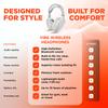 HyperGear Wireless Headphones Bluetooth White- Noise Isolation Headphones Wireless Over The Ear Head Phones, Gym Headset Built-in Mic Controls Square Foam Cups Foldable Headphone for Women and Men view 4