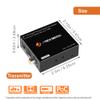 J-Tech Digital Analog & Digital Audio Extender Converter Over Single Cat5e/6 (PoC) up to 1640 FT | 3.5mm + Optical SPDIF + Coaxial [JTECH-AET1000B] view 2