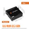 J-Tech Digital Analog & Digital Audio Extender Converter Over Single Cat5e/6 (PoC) up to 1640 FT | 3.5mm + Optical SPDIF + Coaxial [JTECH-AET1000B] view 3