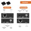 J-Tech Digital Analog & Digital Audio Extender Converter Over Single Cat5e/6 (PoC) up to 1640 FT | 3.5mm + Optical SPDIF + Coaxial [JTECH-AET1000B] view 4