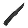 QSP Osprey Folding Pocket Knife, 3.25" Sandvik 14C28N Black Stonewash EDC Knife, Blue Shredded CF Overlay G10 Handle, Liner Lock, Ceramic Ball Bearings, Reversible Wire Deep Carry Clip view 3