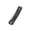 QSP Osprey Folding Pocket Knife, 3.25" Sandvik 14C28N Satin EDC Knife, Blue Shredded CF Overlay G10 Handle, Liner Lock, Ceramic Ball Bearings, Reversible Wire Deep Carry Clip view 4