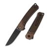 QSP Osprey Folding Pocket Knife, 3.25" Sandvik 14C28N Black Stonewash EDC Knife, Copper Stonewash Handle, Liner Lock, Ceramic Ball Bearings, Reversible Wire Deep Carry Clip view 1