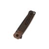 QSP Osprey Folding Pocket Knife, 3.25" Sandvik 14C28N Black Stonewash EDC Knife, Copper Stonewash Handle, Liner Lock, Ceramic Ball Bearings, Reversible Wire Deep Carry Clip view 4