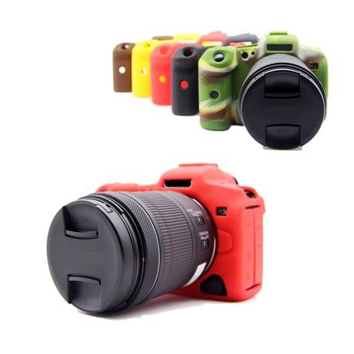 Camera Case Red Soft Silicone Skin Body Cover Protector Bag for Canon EOS R5 mirrorless Camera, Red, Skin Cover Camera Case