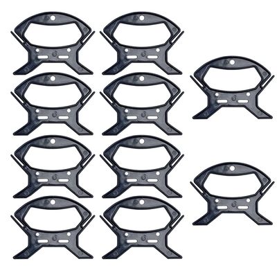 10pcs Cord Winder Reels - Fishing Line & Cable Organizer for Twine, Extension Cords | Tangle-Free Spool Tool Prevents Knots & Kinks | Compact Rope Storage (Black)