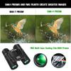 100x22 Zoom HD Compact Binoculars for Adults Kids with Universal Phone Adapter, Large View High Powered Waterproof Small Binocular for Bird Watching, Hunting, Travel, Sports view 2