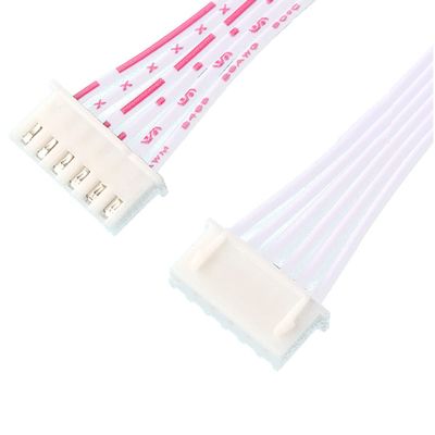 Unifizz XH 2.54 Stepper Motor Connector Cables 30CM Micro Double Head, Red and White 6P, 10PCS