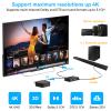 VPFET HDMI Audio Extractor 4K Splitter to Optical 3.5mm AUX L or R Coaxial Converter 8 EDID Settings Supports HDCP 1080p 3D Digital DTS 5.1 PCM for PS4 PS5 Xbox Fire Stick Pass Through CEC view 3