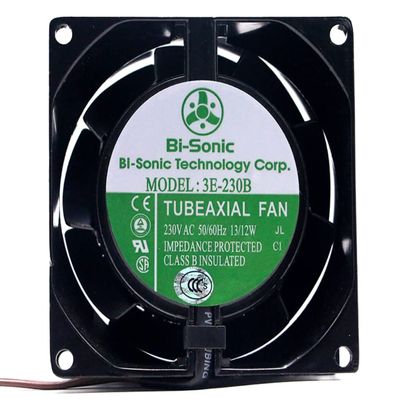 3E-230B 80x80x38mm 230V 13/12W 2-Wire Cooling Fan