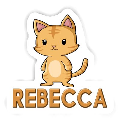 12 Stickers Rebecca Cat (2pcs 5.5inch, 4pcs 2.5inch, 6pcs 1.8inch)