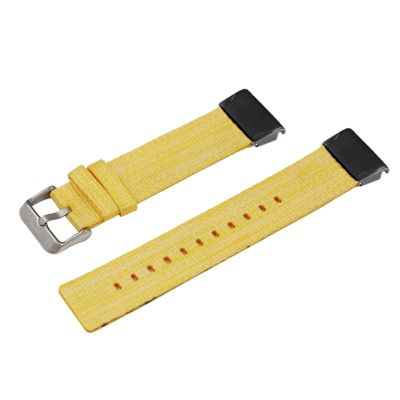 FORFC 22 26mm Smart Watch Band Straps for Garmin Fenix 6 6X Pro 5X 5Plus 3HR Forerunner 935 945 Quick Release Straps Nylon Bracelet (Color : Yellow, Size : 26mm Fenix 5X 3HR)
